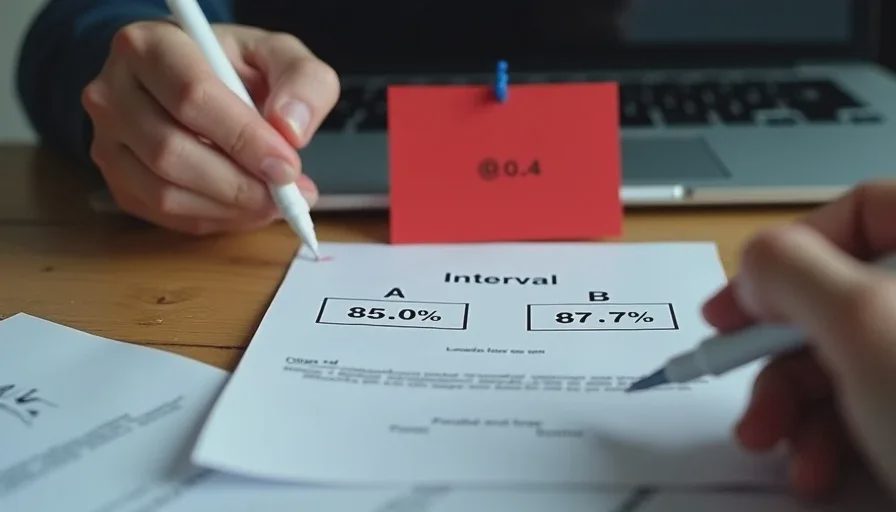Comparison interval card [0.0, 4.6] with red flag “conclusion flips.”